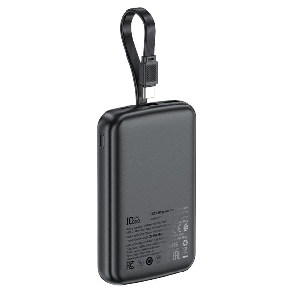 Фото - Батарея мобильная AceFast M13 PD22.5W 10000mAh Black (6974316283959)
