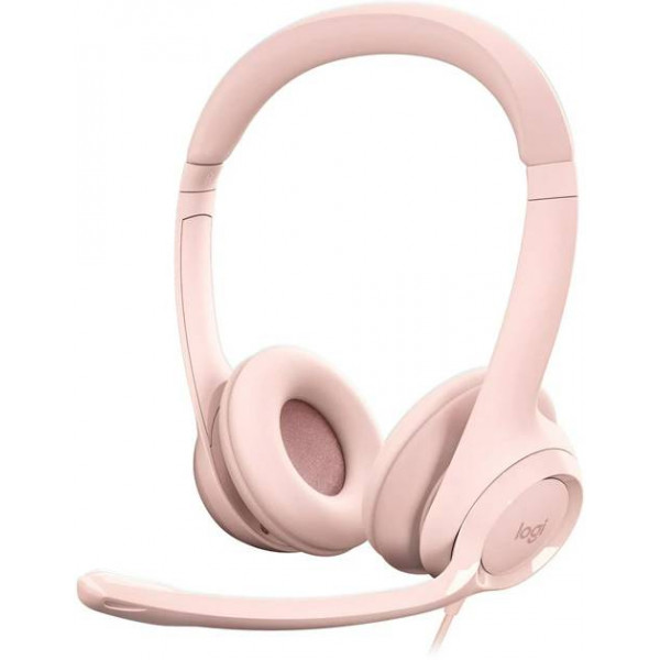 Фото - Гарнітура дротова Logitech H390 USB Rose (981-001281)