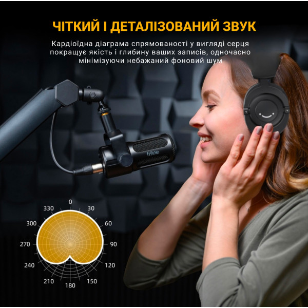 Фото - Мікрофон до комп'ютера Fifine Tank 1 XLR Black