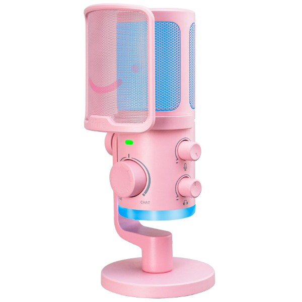 Фото - Микрофон для компьютера проводной Fifine AM6P USB Pink