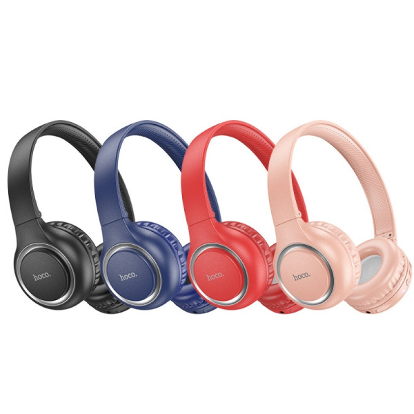 Фото - Навушники повнорозмірні бездротові HOCO W41 Charm BT headphones Pink (6931474789280)