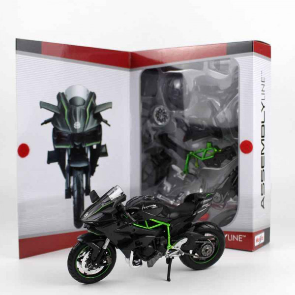 Фото - Колекційна машинка 1:12 Maisto Kawasaki Ninja H2R сірий (31101-18)