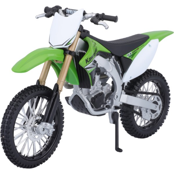 Фото - Колекційний легковий транспорт Maisto Мотоцикл Kawasaki KX 450F, 1:12 (31101-08141)