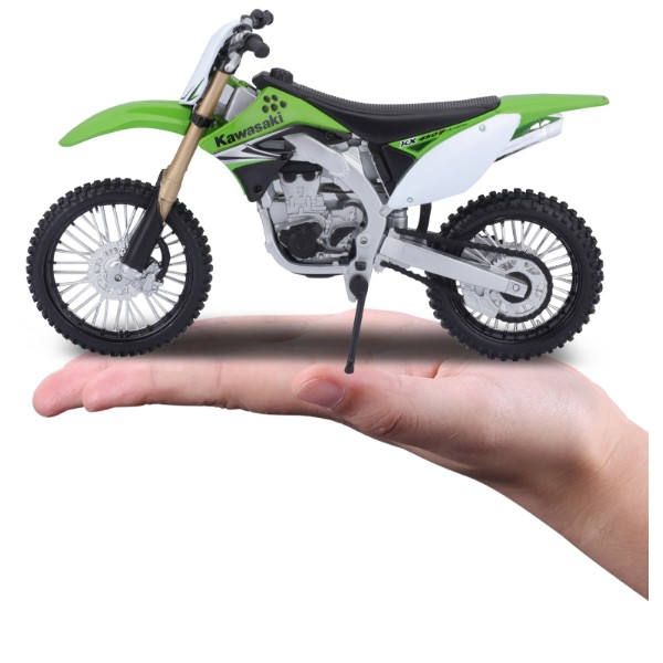 Фото - Колекційний легковий транспорт Maisto Мотоцикл Kawasaki KX 450F, 1:12 (31101-08141)