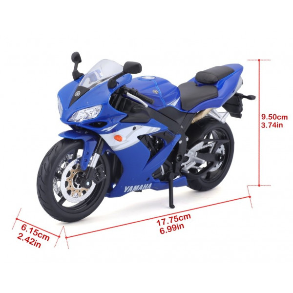 Фото - Коллекционная машинка 1:12 Maisto Yamaha YZF-R1 (31101-21847)