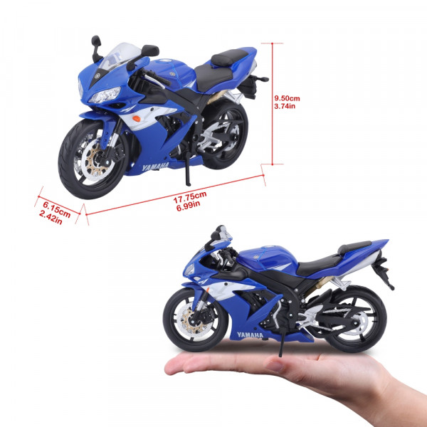 Фото - Коллекционная машинка 1:12 Maisto Yamaha YZF-R1 (31101-21847)