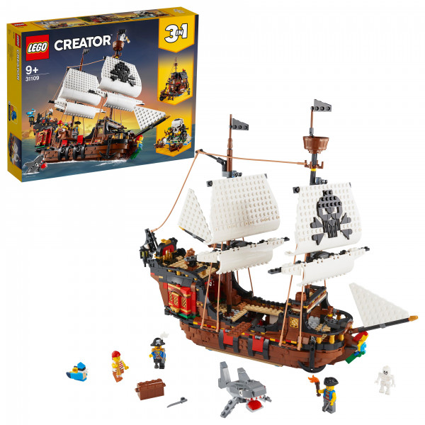Фото - Конструктор LEGO Creator 3 v 1 Пиратский корабль (31109)