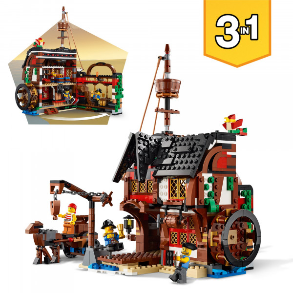 Фото - Конструктор LEGO Creator 3 v 1 Пиратский корабль (31109)