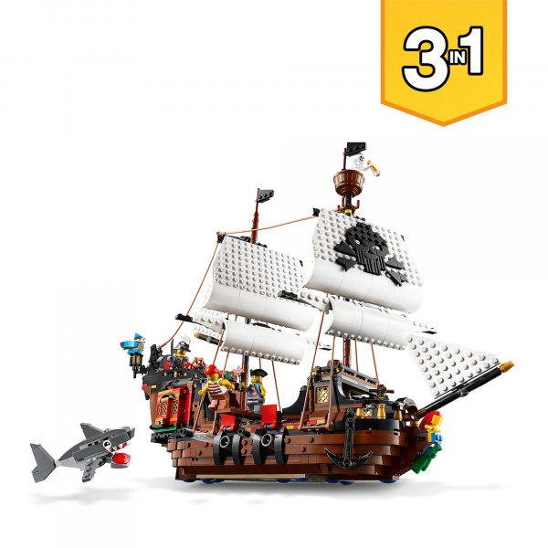 Фото - Конструктор LEGO Creator 3 v 1 Пиратский корабль (31109)