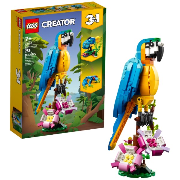 Фото - Конструктор LEGO Creator Екзотичний папуга (31136)