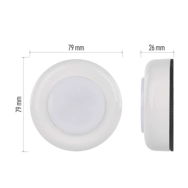 Фото - Нічник EMOS Світлодіодний P4722 30 Lm 3xААA пластик