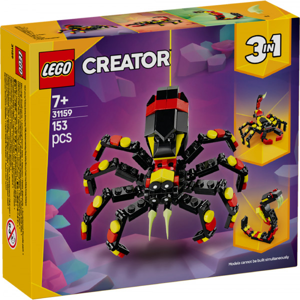 Фото - Конструктор LEGO Creator Дикі тварини: Дивовижний павук (31159)