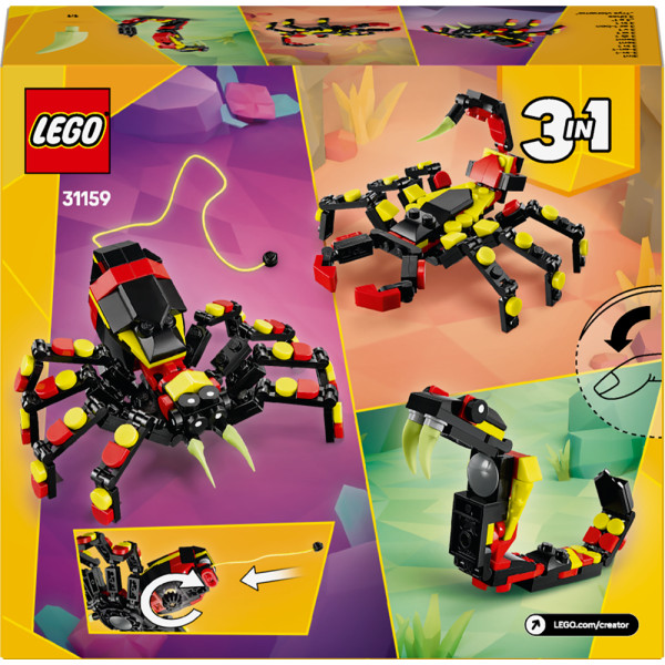 Фото - Конструктор LEGO Creator Дикі тварини: Дивовижний павук (31159)