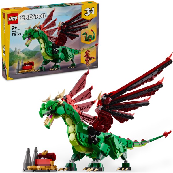Фото - Конструктор LEGO Creator Средневековый дракон (31161)