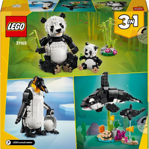 Фото - Конструктор LEGO Creator Дикие животные: пандовые (31165)