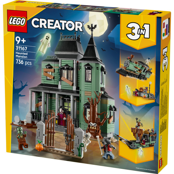 Фото - Конструктор LEGO Creator Маєток із привидами (31167)