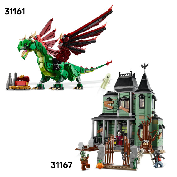 Фото - Конструктор LEGO Creator Середньовічний замок із лицарем на коні (31168)