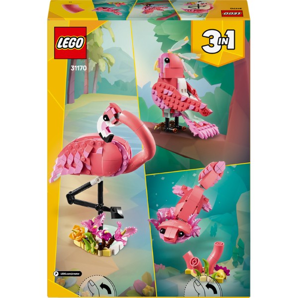 Фото - Конструктор LEGO Creator Дикие животные: розовый фламинго (31170)