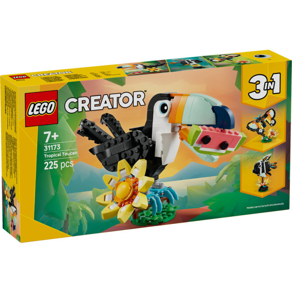 Фото - Конструктор LEGO Creator Дикі тварини: тропічний тукан (31173)