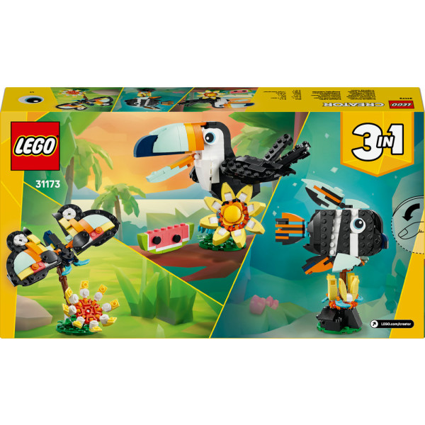 Фото - Конструктор LEGO Creator Дикі тварини: тропічний тукан (31173)