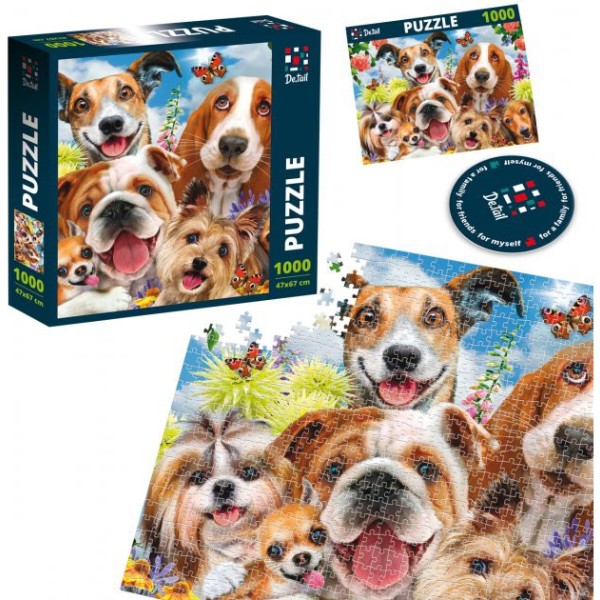 Фото - Пазли (8 +) De.tail «Pooch Selfie» (1000 елем.) (DT1000-04)