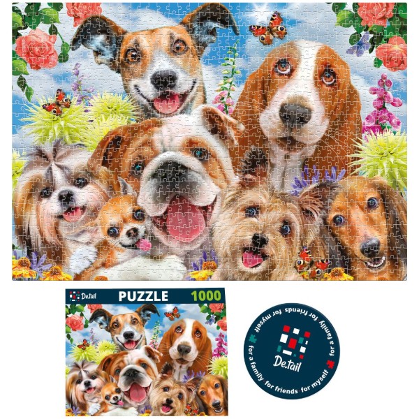 Фото - Пазли (8 +) De.tail «Pooch Selfie» (1000 елем.) (DT1000-04)
