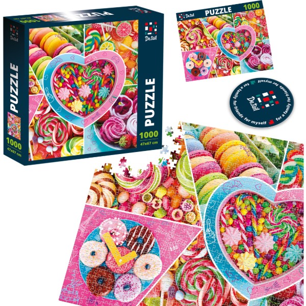 Фото - Пазлы (8+) De.tail «Sweet delicacies» (1000 элем.) (DT1000-02)