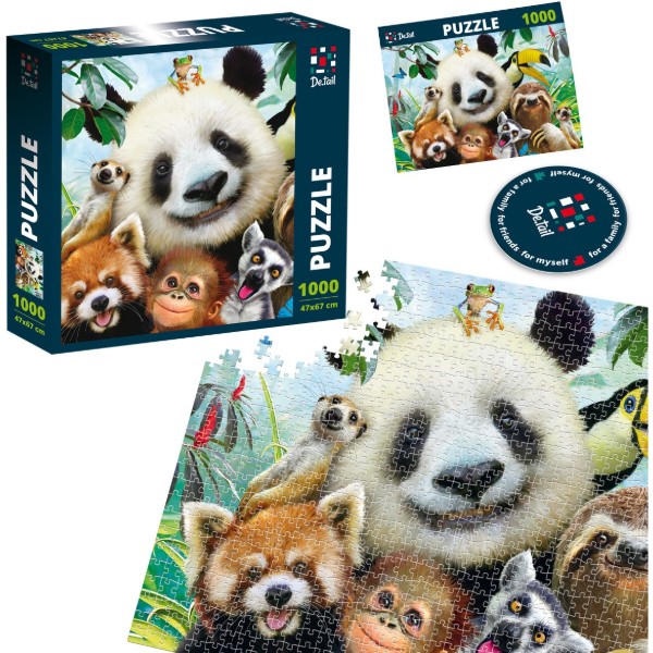 Фото - Пазли (8 +) De.tail «Zoo Selfie» (1000 елем.) (DT1000-03)