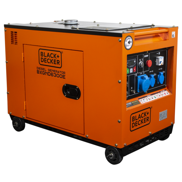 Фото - Генератор дизельний Black&Decker BXGND6300E
