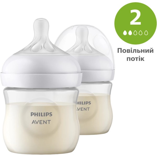 Фото - Пляшка для годування Philips Avent SCY900/02 Natural Природний Потік 125 мл., 2шт. (SCY900/02)