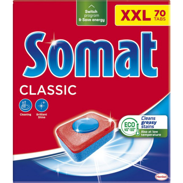 Фото - Таблетка для посудомийної машини Somat Classic 70 шт