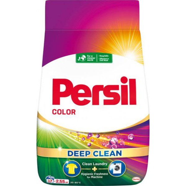 Фото - Пральний порошок Persil Колор авт. 2,55кг, 17 циклів Фото - Пральний порошок Persil Колор авт. 2,55кг, 17 циклів