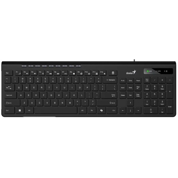 Фото - Клавіатура дротова Genius SlimStar 230II Black (31310048406)
