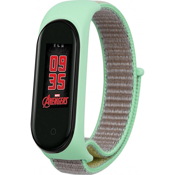 Фото - Ремешок для фитнес-браслета BeCover Nylon Style for Xiaomi Mi Smart Band 5 Green/Sand (705419)