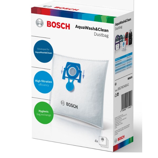 Фото - Мішок для пилососа одноразовий Bosch BBZWD4BAG, 4 шт.
