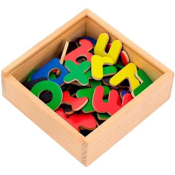 Фото - Настольная игра (3-4 года) Viga Toys Магнитные буквы 52 шт. (50324)