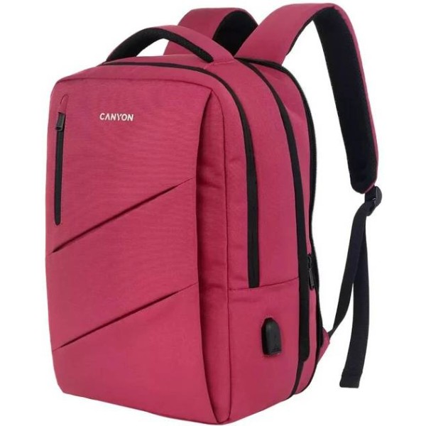 Фото - Рюкзак для ноутбуку Canyon BPE-5 Urban USB 15.6'' 12-18L Burgundy (CNS-BPE5BD1)