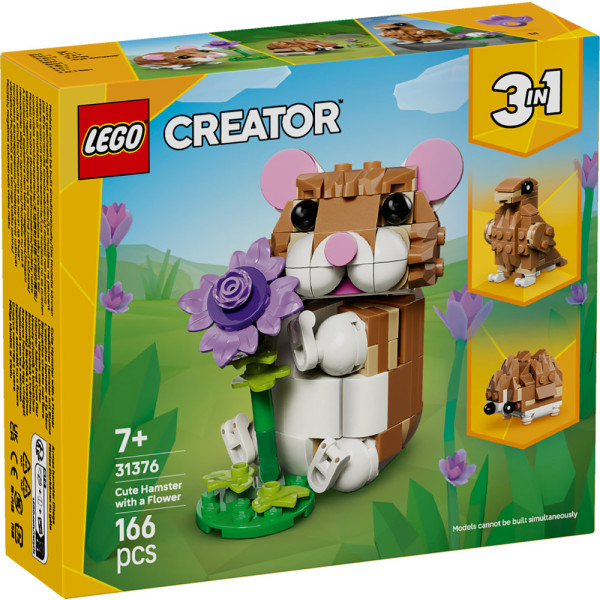 Фото - Конструктор LEGO  Creator Чарівний хом'як з квіткою (31376)
