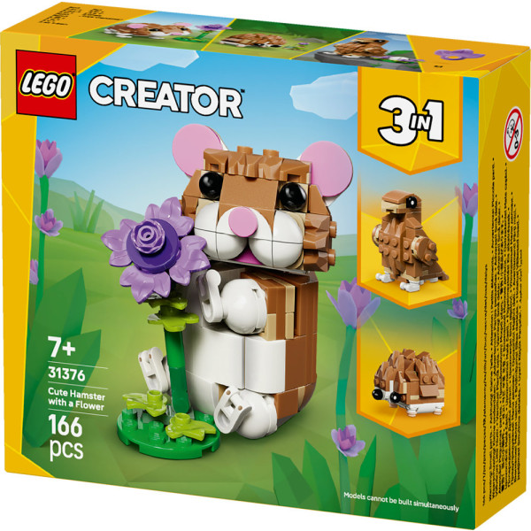 Фото - Конструктор LEGO  Creator Чарівний хом'як з квіткою (31376)