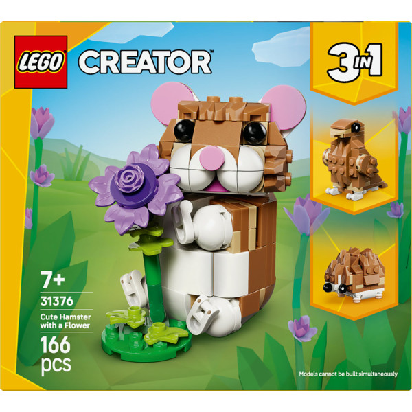 Фото - Конструктор LEGO  Creator Чарівний хом'як з квіткою (31376)