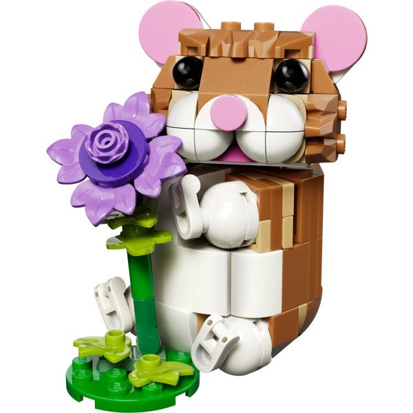 Фото - Конструктор LEGO  Creator Чарівний хом'як з квіткою (31376)