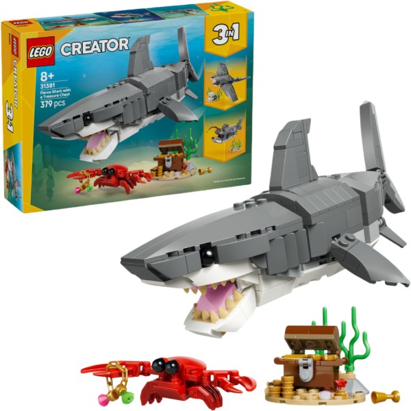 Фото - Конструктор LEGO Creator Злая акула с сундуком сокровищ (31381) Фото - Конструктор LEGO Creator Злая акула с сундуком сокровищ (31381)