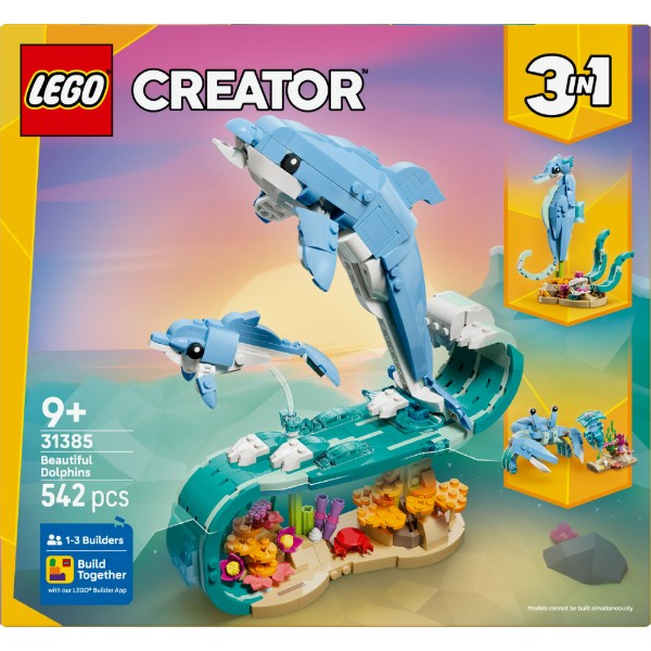 Фото - Конструктор LEGO Creator Морские животные: красивые дельфины (31385)