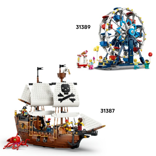 Фото - Конструктор LEGO Creator Культовий піратський корабель (31387)