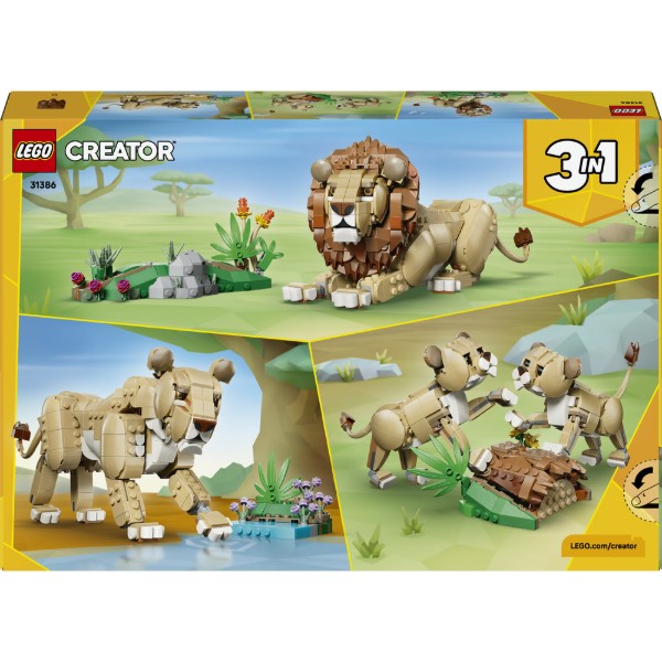 Фото - Конструктор LEGO  Creator Дикі тварини: Величний лев (31386)