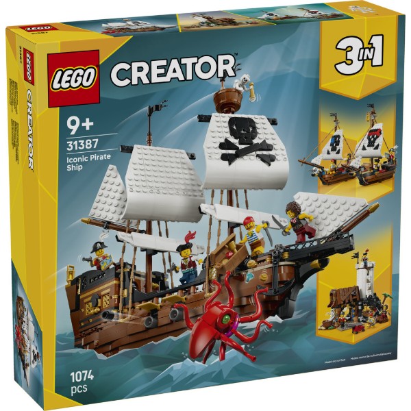 Фото - Конструктор LEGO Creator Культовий піратський корабель (31387)