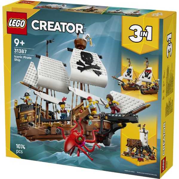 Фото - Конструктор LEGO Creator Культовий піратський корабель (31387)
