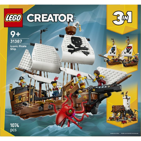 Фото - Конструктор LEGO Creator Культовий піратський корабель (31387)