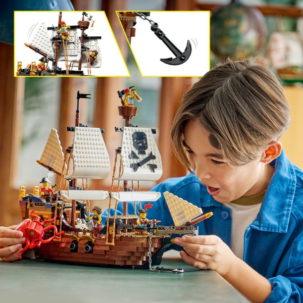 Фото - Конструктор LEGO Creator Культовий піратський корабель (31387)