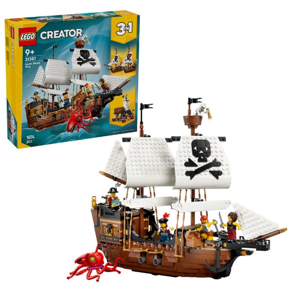 Фото - Конструктор LEGO Creator Культовий піратський корабель (31387) Фото - Конструктор LEGO Creator Культовий піратський корабель (31387)